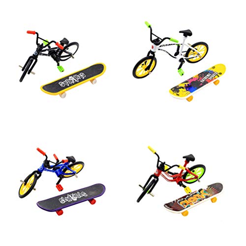 Toyvian 1 Juego de patinetas de Mini patinetas de Juguete Modelo de Tablero de Dedos Skate Park para niños niños y niñas (Color Aleatorio)