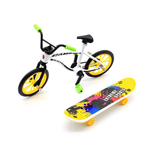 Toyvian 1 Juego de patinetas de Mini patinetas de Juguete Modelo de Tablero de Dedos Skate Park para niños niños y niñas (Color Aleatorio)