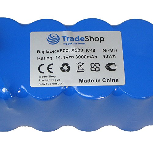 Trade de Shop Premium – Batería de Ni-Mh, 14,4 V/3000 mAh/43 Wh sustituye LP43SC2000P para Ariete briciola 2711, 2712, 2717 BRICOLA 2713, 2717 Evolution 2.0 profesional Master Robot 2712