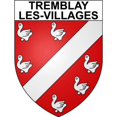 Tremblay-les-Villages 28 ciudad - Pegatinas autoadhesivas (17 cm)