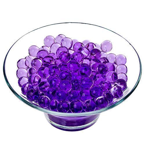 Trimming Shop 2500pcs Agua Bolas para Planta Jarrón Relleno,Decoración,Centros - Pack de 2500, Purple