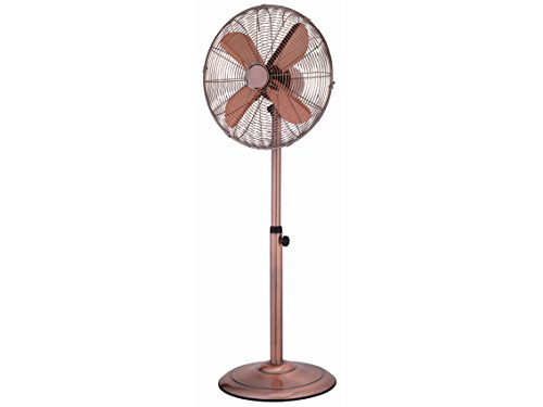 Tristar VE-5971 Ventilador de pedestal con 40 centímetros de diámetro , 50 W, Metálico, Acabado cobre retro