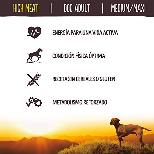 True Instinct High Meat Pienso para Perros Medium-Maxi Adulto con Pollo - 12 kg