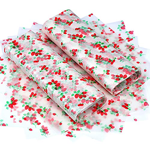 TsunNee - Papel de regalo para alimentos, impermeable, papel de cera, resistente al aceite, papel de regalo para hacer queso turrón chocolate, 24,8 x 21,8 cm, paquete de 100 unidades