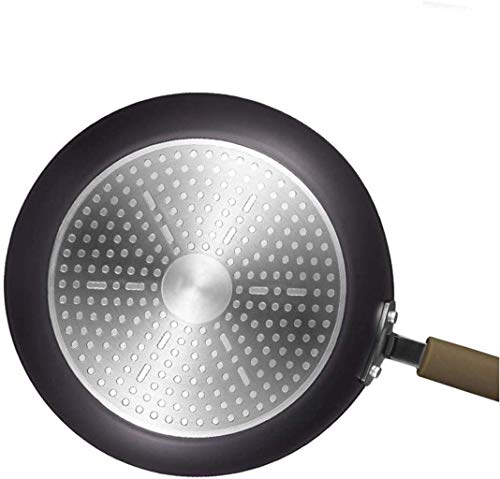 TTZY Humo de la Cocina Ollas Sartenes Cacerola Antiadherente sartén Wok Pan Pot Filete SARTÉN Menos Combustible de Horno fácil de Limpiar Gas, 28cm SHIYUE (Size : 26CM)