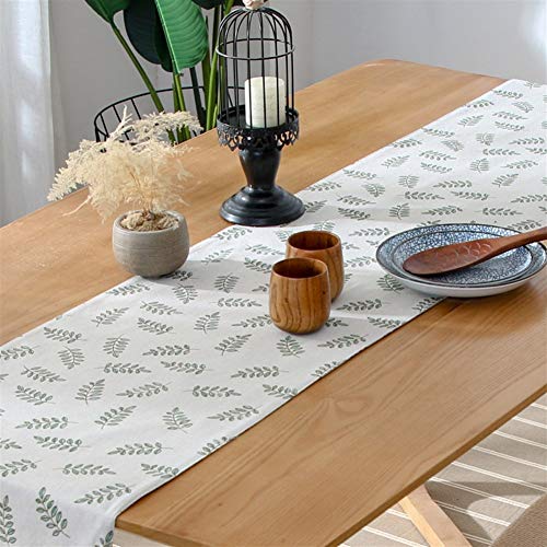 TUANZI Squisito Runner da tavolo Inicio Cubierta de Mesa decoración Estampado de Flores Bordado Camino de Mesa con la Borla Grupo de Comedor, Estilo Vector Rayado Runner Europea per Feste, ristoranti