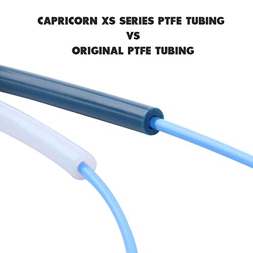 Tubo Original Capricorn Premium Tubo de PTFE Bowden Serie XS 1.2M para filamento de 1.75mm con 1PCS PC4 M6 Empujador Neumático para conectar y PC4 M10 Recto Rápido en el Ajuste Para la Impresora 3D