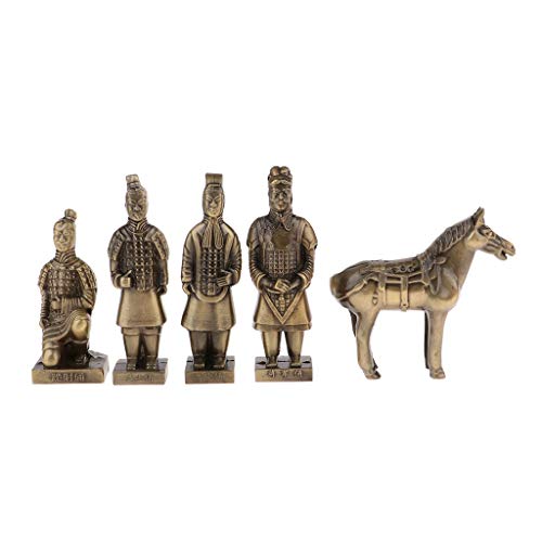 TWDYC Ejército de Terracota de Qin Guerreros de Terracota Figuras artesanías, Adornos de aleación, turísticos, Adornos Recuerdos