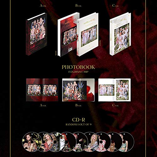 TWICE 9th Mini Album - MORE & MORE [ C Ver. ] CD + Photobook + Postcard + Coaster Card + Photocard + OFFICIAL PHOTOCARD SET + OFFICIAL POSTER + FREE GIFT / K-pop Sealed