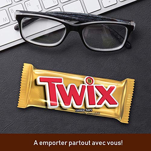 Twix - Barrita De Galleta Y Caramelo Cubierta De Chocolate, Paquete con 32 unidades (32x50g)