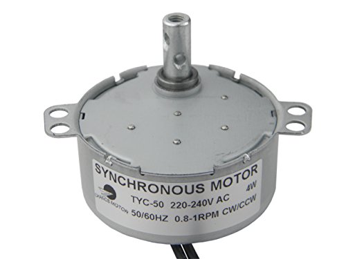 TYC-50 Motor sincrónico 220V AC 0.8-1RPM CW/CCW Motor eléctrico de sincronización