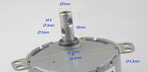 TYC-50 Motor sincrónico 220V AC 0.8-1RPM CW/CCW Motor eléctrico de sincronización