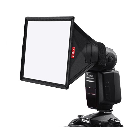 TYCKA 15 x13cm Difusor de Flash Softbox (Universal, Plegable) para Nikon, Canon, Sony, yongnuo y Otros Flashes DSLR