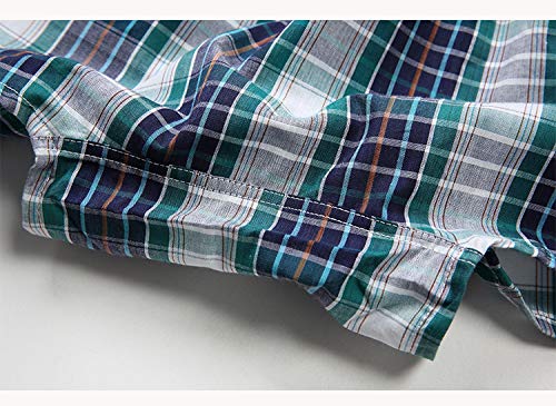 U/A Mens Ropa Interior Boxers Shorts Casual Algodón Dormir Calzoncillos Cuadros Sueltos 3 5X-Large