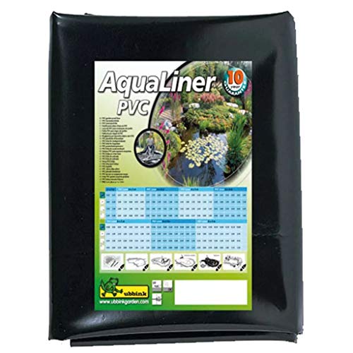 Ubbink 1331166 Lámina para estaques cortada en rectángulo de 3 x 4 m. Liner 0,5 mm. de Grosor, Negro