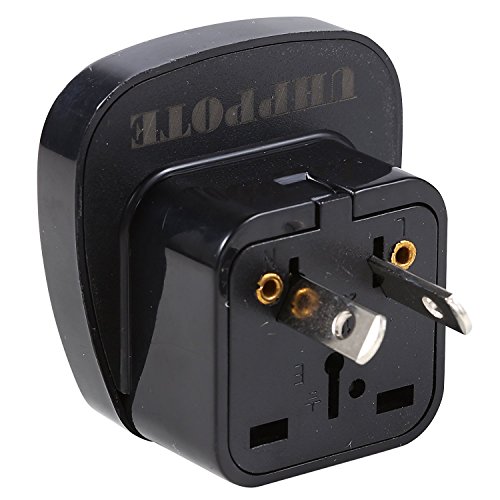 UHPPOTE Tipo I Universal AC Potencia Adaptador Conversor De Enchufe Clavija De viajes Para Australia, Nueva Zelanda, Fiji, Nauru y Tuvalu (Paquete De 2)