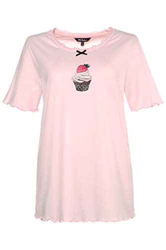 Ulla Popken Pyjama, Cupcake Pijama, Rosa (Rose 56), 62 (Talla del Fabricante: 62+) para Mujer