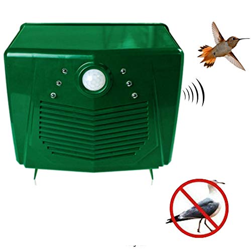 Ultrasonido y Repelente de Ratas Repelente de pájaros ultrasónico Disuasor de palomas Anti repelente de plagas de aves para jardín al aire libre