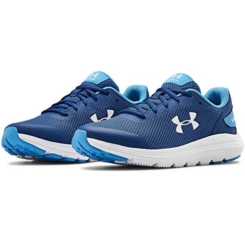 Under Armour Grade School Surge 2, Zapatillas para Correr de Carretera Unisex Niños, Azul Grafito/Azul Eléctrico/Gris Halo (403), 39.5 EU