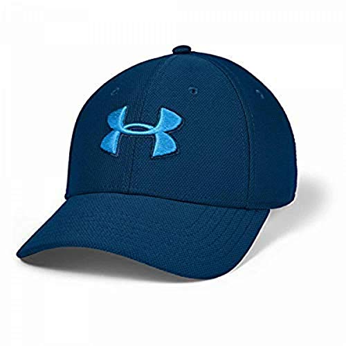 Under Armour UA Blitzing 3.0 - Gorra de béisbol para Hombre, Hombre, Gorro/Sombrero, 1305036, Azul Grafito (581)/Azul eléctrico, S-M