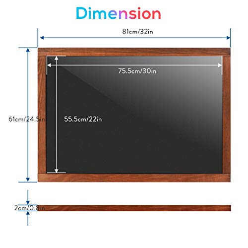 unho Pizarra LED Luminosa 80 x 60cm Tablero de Mensajes LED con 15 Colores y 4 Modo de Luz Pizarra Colgante con Superficie de Vidrio y Marco de Madera Incluye Control Remoto