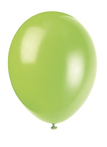 Unique Party-56865 Globos de Látex de 30 cm, Color Verde (Neon Lime), Pack de 50 (56865)