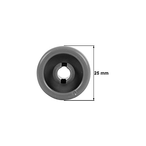 Universal Juego de ruedas para cesta inferior de lavavajillas - 8 unidades (for Electrolux, Zanussi, AEG, Favorit, Juno, Privileg, Fortschritt Quelle) by DURSHANI