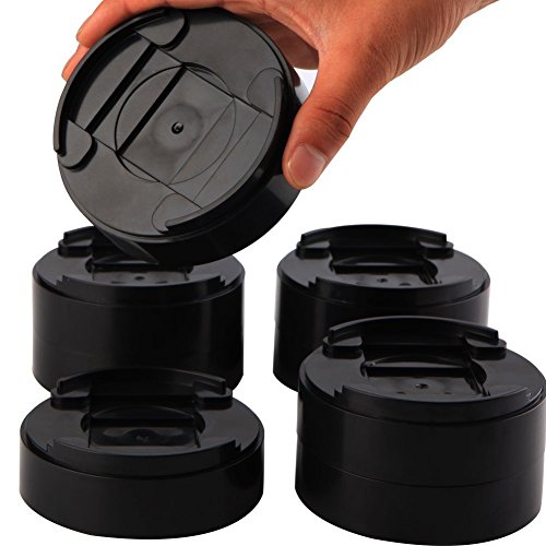 Uping Elevador de Muebles, Elevadores Ajustables para Camas, Mesas o Mobiliario (8 Pack, Negro)