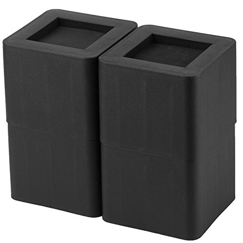 Uping Elevador de Muebles, Elevadores Ajustables para Camas, Mesas o Mobiliario, Agregue Altura de 8,5CM (4 pack, negro)