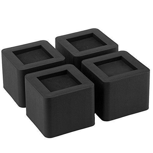 Uping Elevador de Muebles, Elevadores Ajustables para Camas, Mesas o Mobiliario, Agregue Altura de 8,5CM (4 pack, negro)