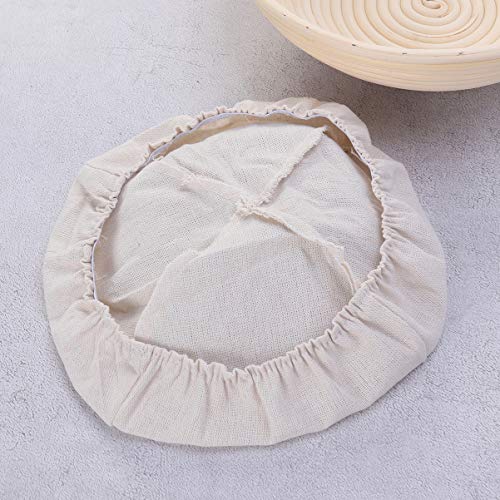 UPKOCH - Cesta de levadura para Pan, Masa, Organizador, cestas, banneton para Restaurante, casa, 25 x 25 x 8,5 cm