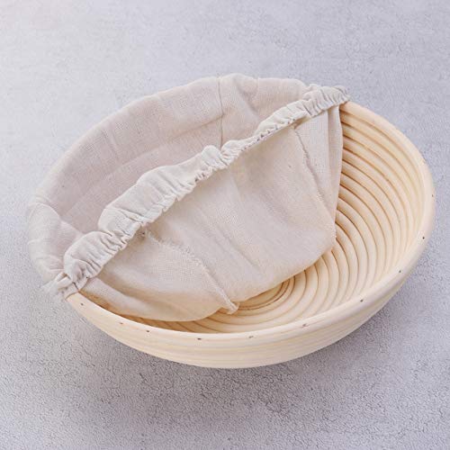 UPKOCH - Cesta de levadura para Pan, Masa, Organizador, cestas, banneton para Restaurante, casa, 25 x 25 x 8,5 cm