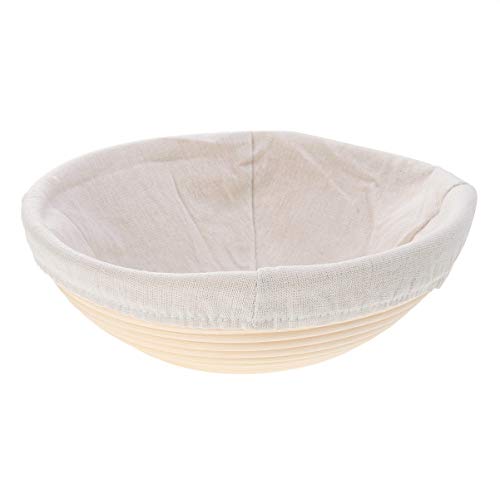 UPKOCH - Cesta de levadura para Pan, Masa, Organizador, cestas, banneton para Restaurante, casa, 25 x 25 x 8,5 cm