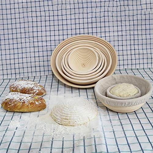 UPKOCH - Cesta de levadura para Pan, Masa, Organizador, cestas, banneton para Restaurante, casa, 25 x 25 x 8,5 cm