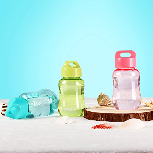 UPSTYLE - Minibotellas de viaje de plástico para viaje, para café, agua, deportes, leche, café, té, zumo, tamaño 180 ml, plástico, Pack of 3, 6oz