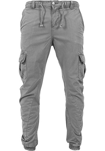 Urban Classics Cargo Jogging Pants, Pantalones para Hombre, Gris (darkgrey 94), L