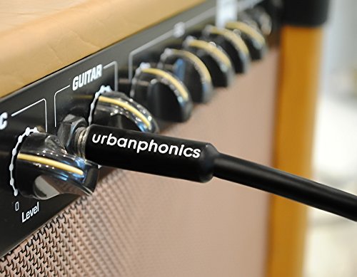 Urbanphonics Cable Profesional Calidad para Guitarra Eléctrica, Electroacústica, Bajo, y Teclados - Deluxe Trenzado Tweed - Estándar 1/4 Jack a Jack - 16 pies (5m) - Garantizado