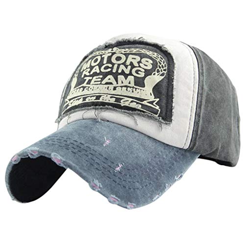 Use gorra de béisbol de la letra Mujeres Hombres lavable lienzo Patchwork Sombrero de Hip Hop Deportes Ocio de primavera y verano Beaums