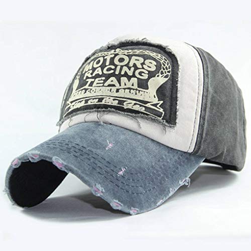 Use gorra de béisbol de la letra Mujeres Hombres lavable lienzo Patchwork Sombrero de Hip Hop Deportes Ocio de primavera y verano Beaums