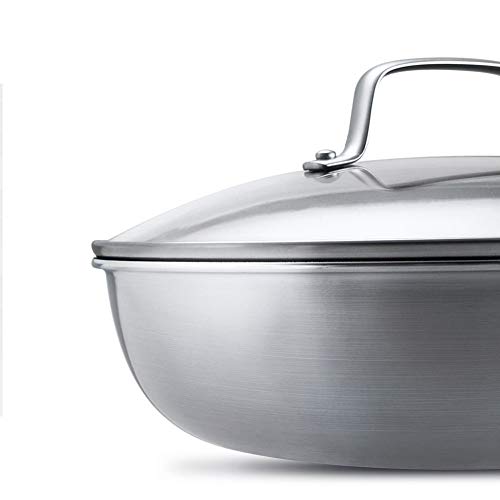 Utensilios de cocina de acero inoxidable Wok iguales para restaurante chino Sartén de acero de poli temperatura Sartén antiadherente Sartén libre de humos Sartén de acero inoxidable Sartén antiad