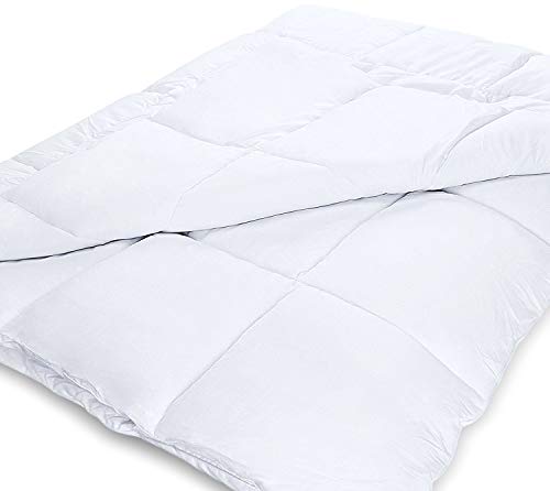 Utopia Bedding - Edredón de Fibra, Fibra Hueca siliconada, 1500 gramo (Blanco, Cama 105-200 x 200 cm)