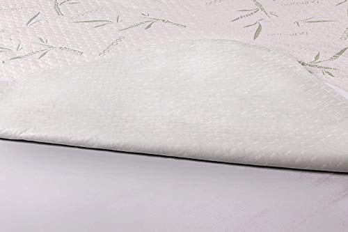 Utopia Bedding Protector de colchón Impermeable de bambú Funda de colchón y Ajustable (180 cm x 200 cm x 30 cm)