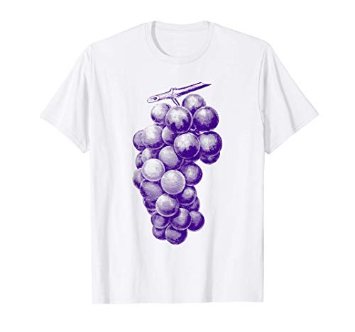 Uva Púrpura Fruta Gráfico retro vintage - Uva Camiseta