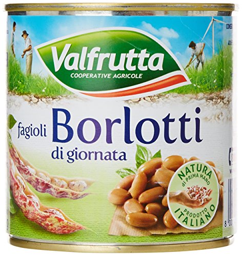 valfrutta – Judías Borlotti de fresco – 4 paquetes de 3 unidades de 400 g [12 piezas, 4800 g]