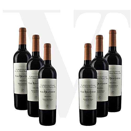 Valtravieso Crianza Vino Tinto de Páramo DO Ribera del Duero Tinto Fino 100% Lote de 6 Botellas 0.75l/Ud