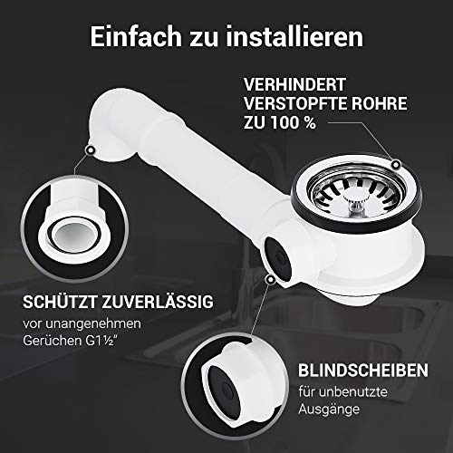 Válvula de cesta de filtro de 70 mm de diámetro con conector de 1 pulgada para rebosadero y generador de espacios