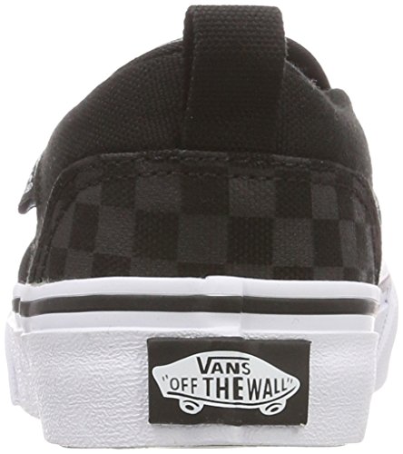 Vans Asher, Sneaker Unisex niños, Negro ((Checker) Black/Black 01x), 36.5 EU