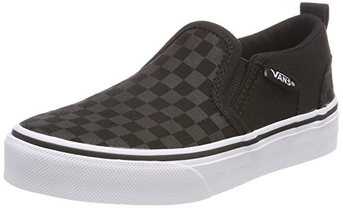 Vans Asher, Sneaker Unisex niños, Negro ((Checker) Black/Black 01x), 36.5 EU