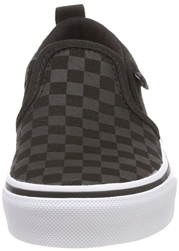 Vans Asher, Sneaker Unisex niños, Negro ((Checker) Black/Black 01x), 36.5 EU