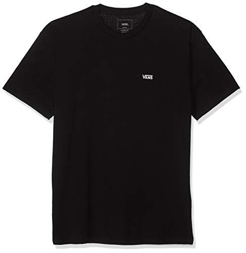 Vans Left Chest Logo tee Camiseta, Negro (Black White Grey Melange), XX-Large para Hombre